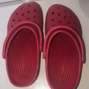 Red crocs